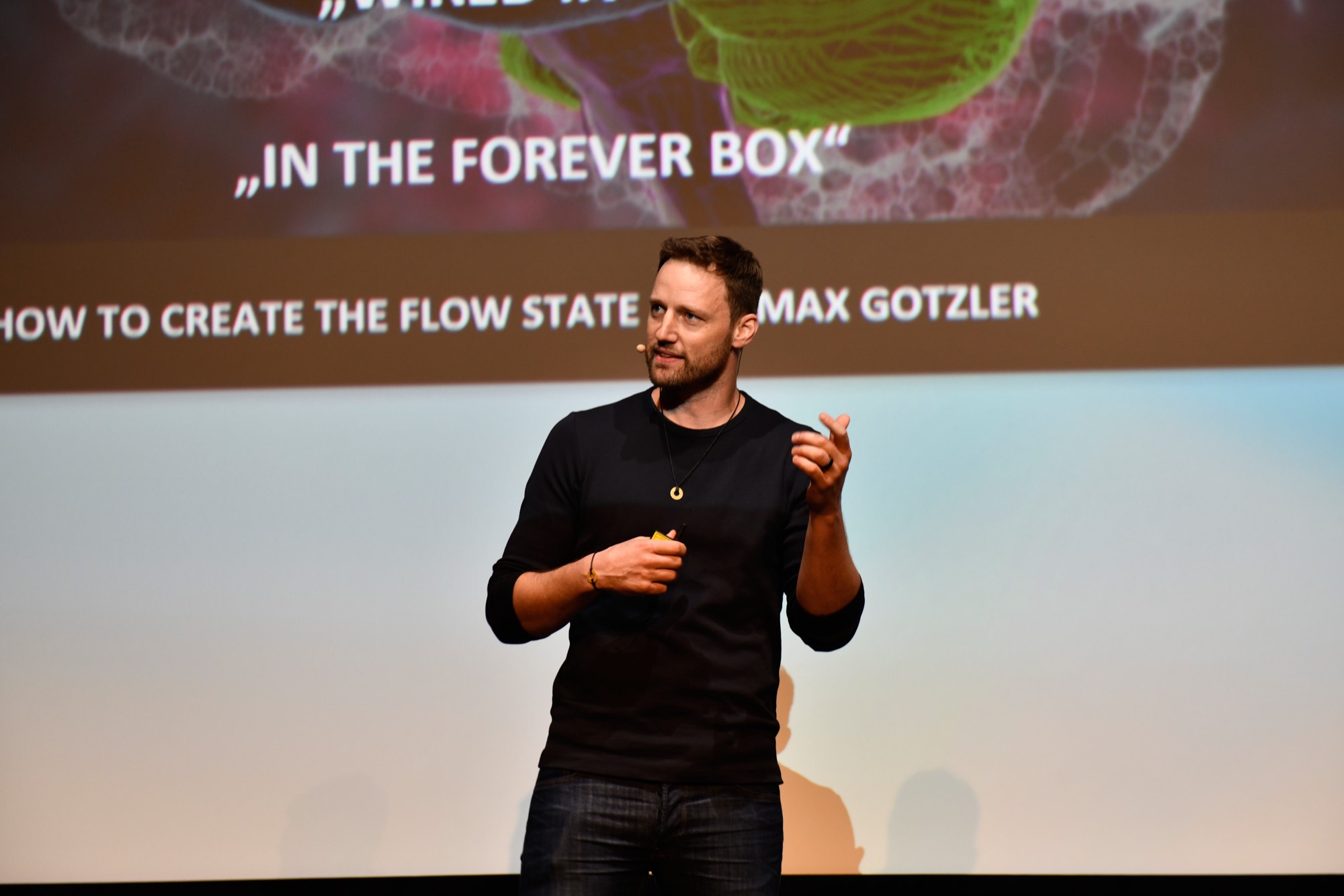 Max Gotzler auf der Bühne